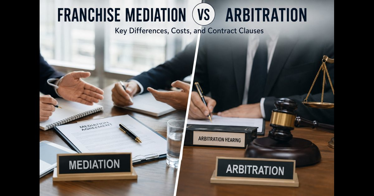 franchise mediation vs arbitration